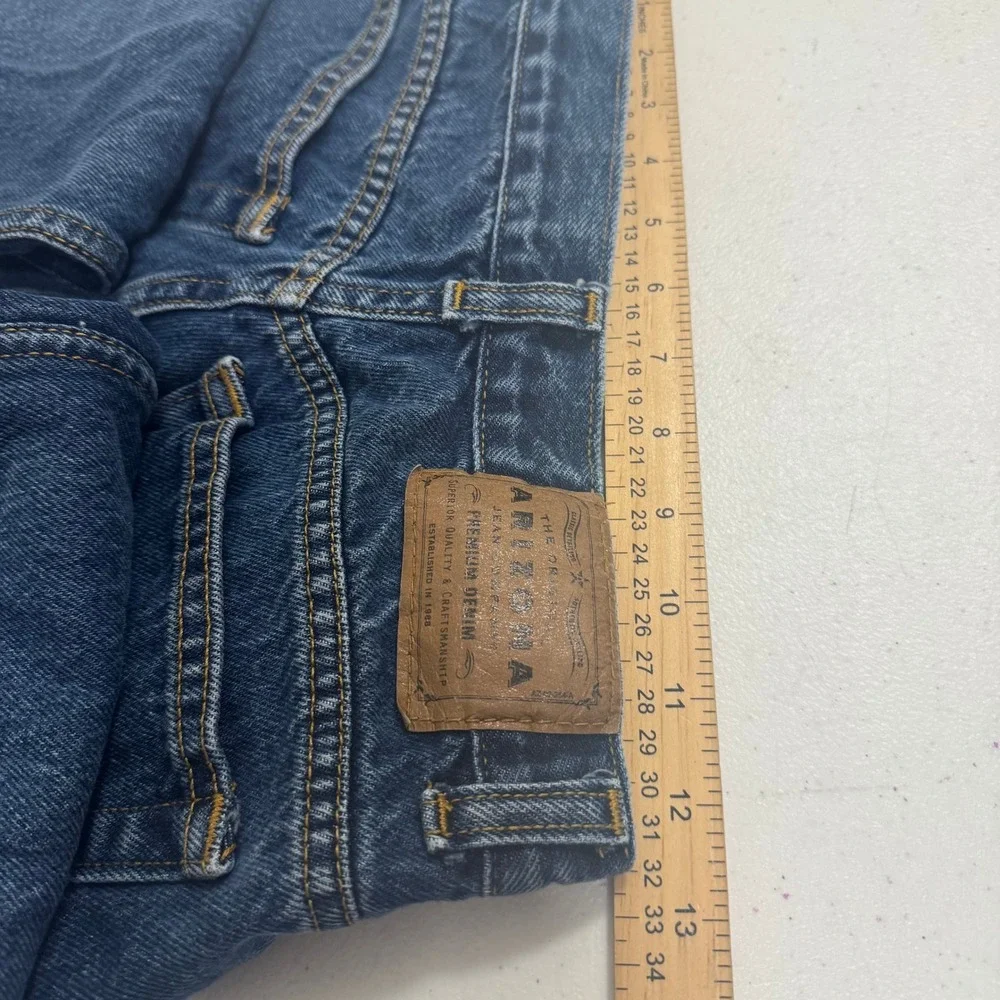 Arizona Jean Company Loose Fit Blue Denim Jeans Medium Wash Size 16 Regular‎
